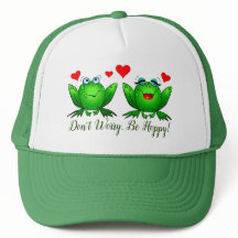 No te preocupes, sé feliz, ranas de dibujos animad