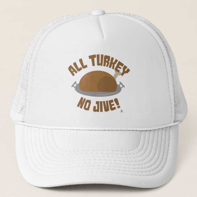 Gorra De Camionero No Turkey All Jive Thankending Motto (Anverso)