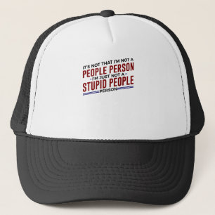 Gorra De Camionero No una luz estúpida de la persona de la gente