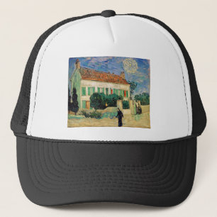 Gorra De Camionero Noche blanca de la casa de Van Gogh