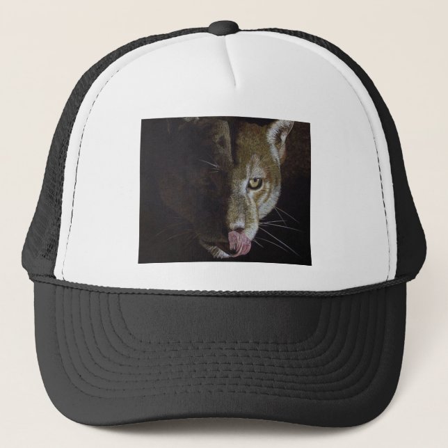 Gorra De Camionero Noche de Cougar (Anverso)