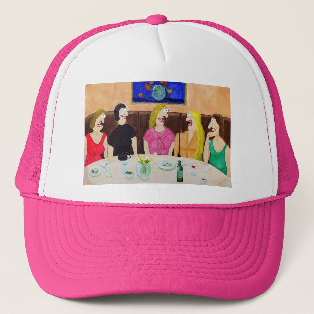 Gorra De Camionero Noche de los chicas hacia fuera (Anverso)