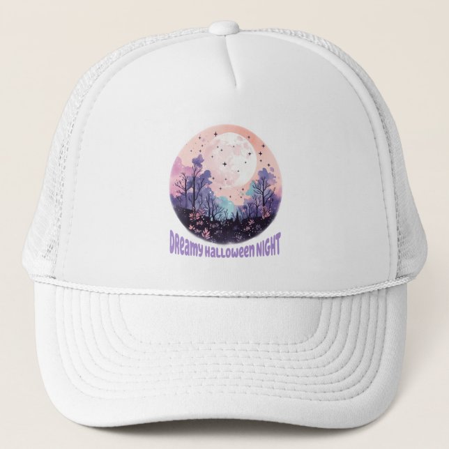 Gorra De Camionero Noche Dreamy Halloween (Anverso)