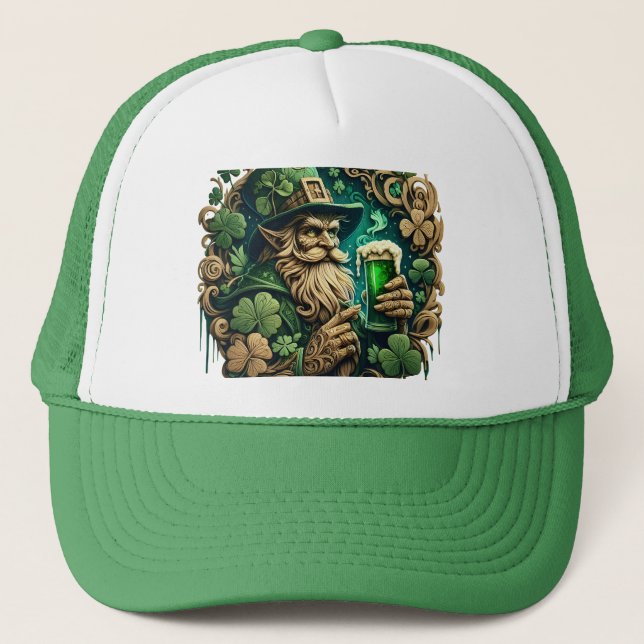 Gorra De Camionero Noche encantada de la tostada de Ale A Leprechauns (Anverso)