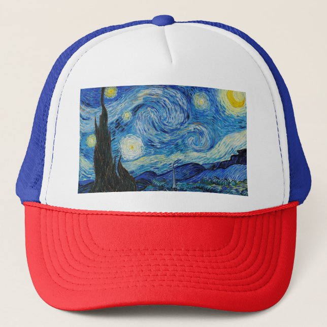 Gorra De Camionero Noche estrellada (1889) de Vincent Van Gogh (Anverso)