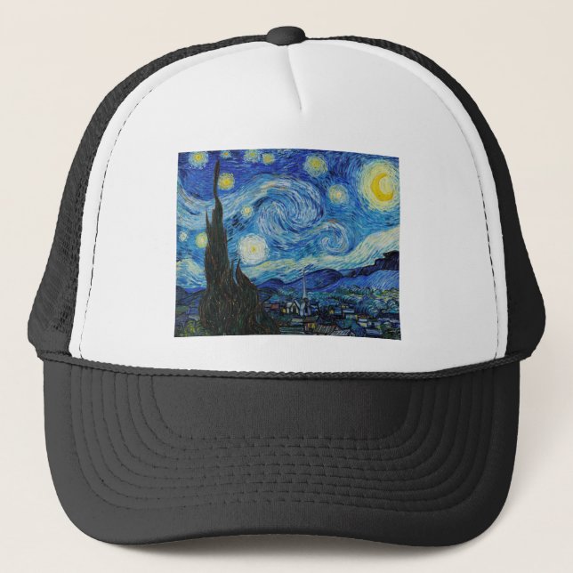 Gorra De Camionero Noche estrellada (1889) de Vincent Van Gogh (Anverso)