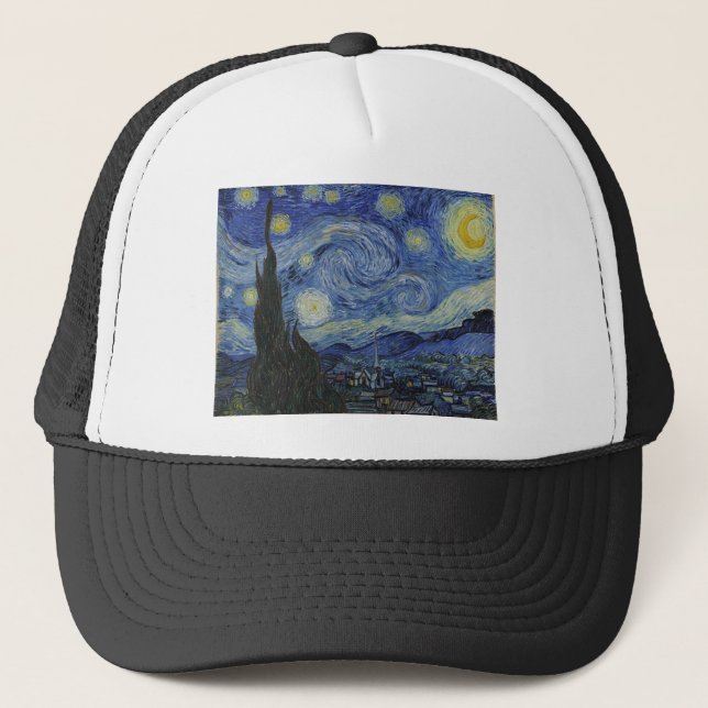 Gorra De Camionero Noche estrellada de Van Gogh (Anverso)