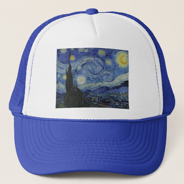 Gorra De Camionero Noche estrellada de Vincent van Gogh - 1889 (Anverso)