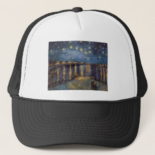 Gorra De Camionero Noche estrellada sobre el río Ródano por Vincent V