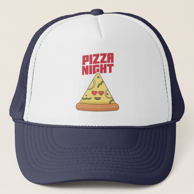 Gorra De Camionero Noche Pizza (Anverso)
