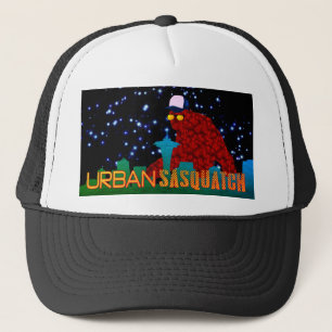 Gorra De Camionero Noche urbana Sasquatch Seattle Starry