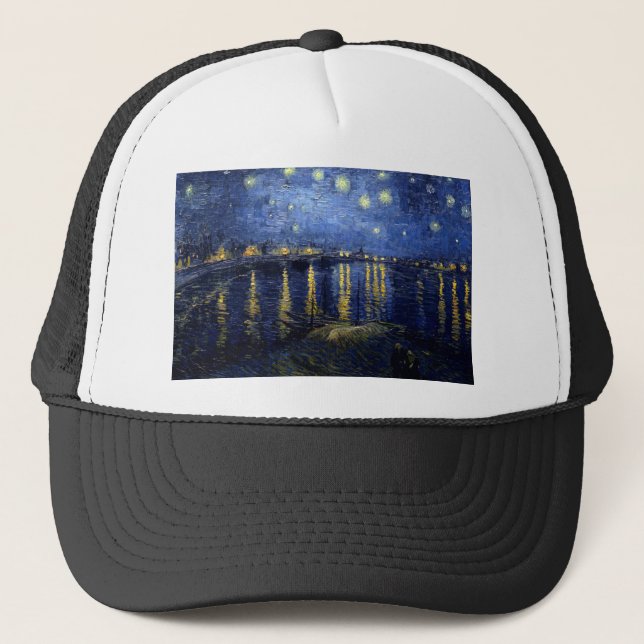 Gorra De Camionero Noche Van Gogh Starry Sobre Rhone (Anverso)