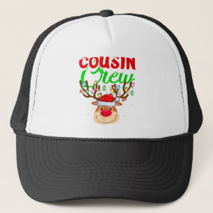 Gorra De Camionero Nochebuena de renos alumbró Primo de crianza de re