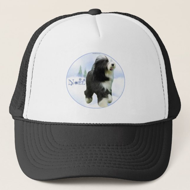 Gorra De Camionero Noel Bearded Collie (Anverso)