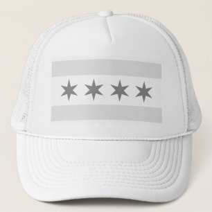 Gorra De Camionero Noir de Bandera de Chicago