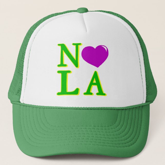 Gorra De Camionero NOLA Heart (Anverso)
