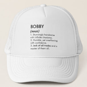 Gorra De Camionero Nombre Bobby, nombre editable, nombre personalizad