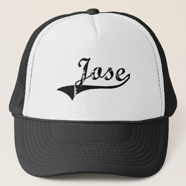 Gorra De Camionero Nombre clásico del estilo de Jose (Anverso)