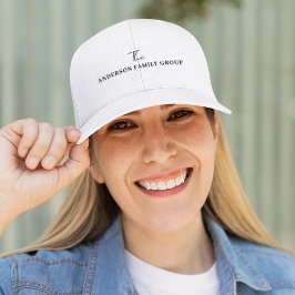 Gorra De Camionero Nombre comercial de la empresa con marca negra Scr