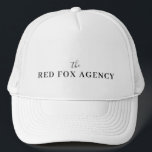 Gorra De Camionero Nombre comercial | Marca de empresa<br><div class="desc">Un minimalista diseño de nombres de empresas en tipograhy clásico tradicional que incluye un guión manuscrito. ¡La marca corporativa perfecta para su negocio!</div>