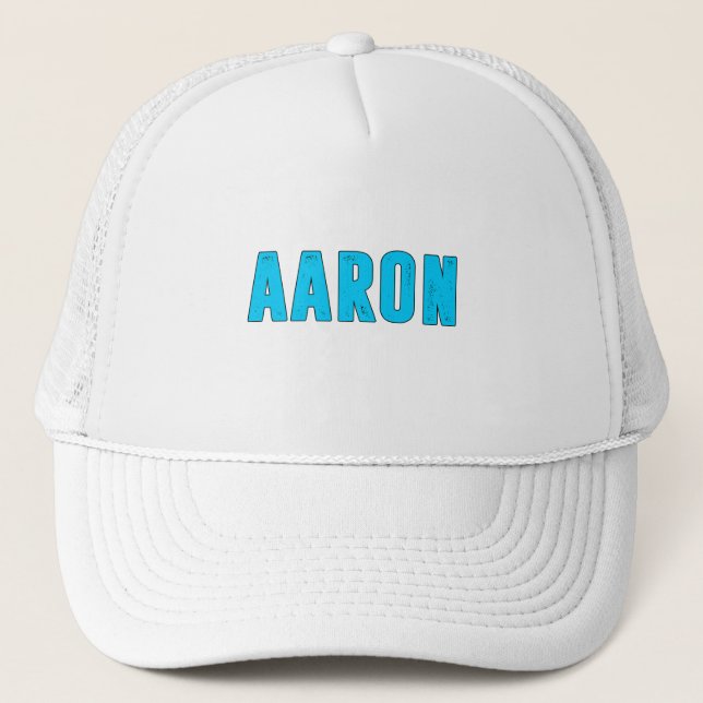 Gorra De Camionero Nombre de Aaron (Anverso)