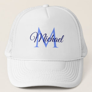 Gorra De Camionero Nombre De Carta Inicial Personalizada Para Él Para