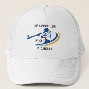Gorra De Camionero Nombre de Club de béisbol Personalizado Clásico