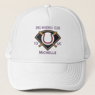 Gorra De Camionero Nombre de Club de béisbol Personalizado Clásico