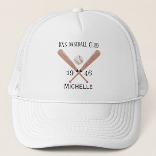 Gorra De Camionero Nombre de Club de béisbol Personalizado Clásico
