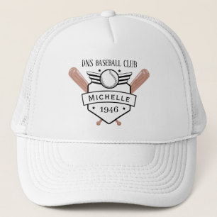 Gorra De Camionero Nombre de Club de béisbol Personalizado Clásico