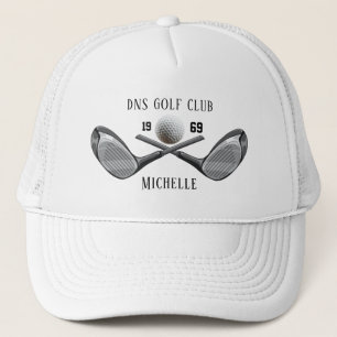 Gorra De Camionero Nombre de Club de Golf Personalizado Clásico