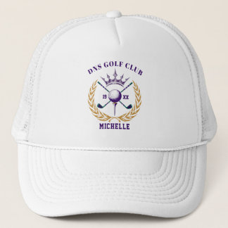 Gorra De Camionero Nombre de Club de Golf Personalizado Clásico