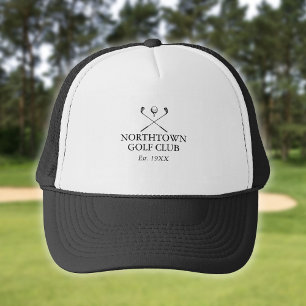 Gorra De Camionero Nombre de Club de Golf Personalizado Clásico