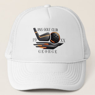 Gorra De Camionero Nombre de Club de Golf Personalizado Clásico