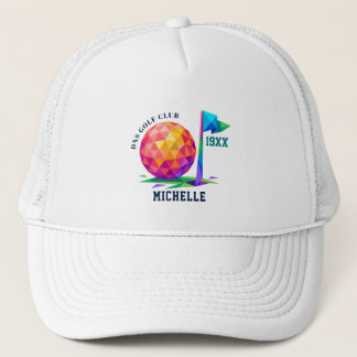 Gorra De Camionero Nombre de Club de Golf Personalizado Clásico