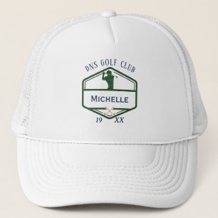 Gorra De Camionero Nombre de Club de Golf Personalizado Clásico