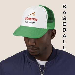 Gorra De Camionero Nombre de costumbre divertido del entrenador de bé