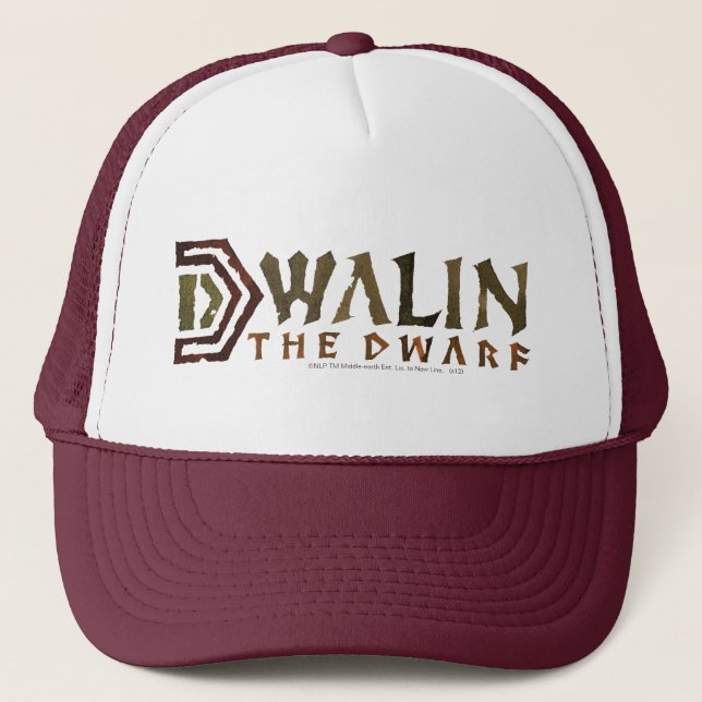 Gorra De Camionero Nombre de Dwalin (Anverso)