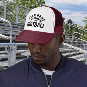Gorra De Camionero Nombre de equipo de fútbol personalizado número gr