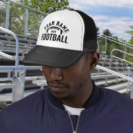Gorra De Camionero Nombre de equipo de fútbol personalizado número ne