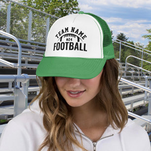Gorra De Camionero Nombre de equipo de fútbol personalizado número ve
