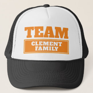 Gorra De Camionero nombre de equipo personalizado del equipo naranja