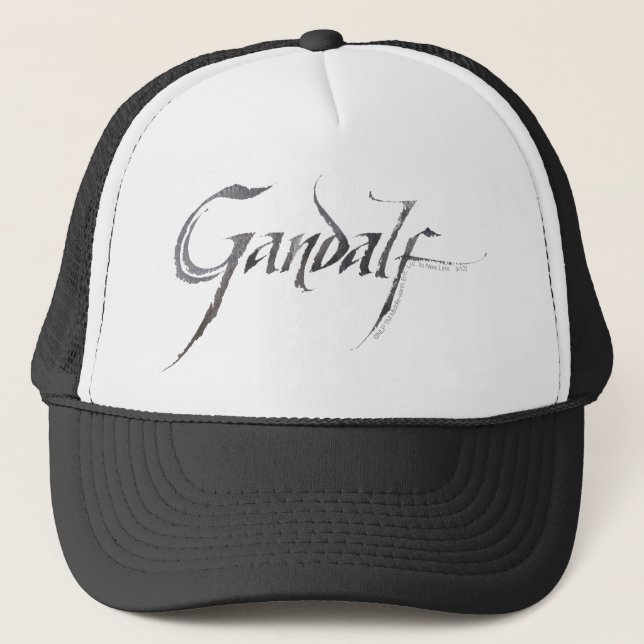 Gorra De Camionero Nombre de Gandalf texturizado (Anverso)