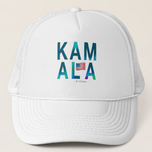 Gorra De Camionero Nombre de KAMALA con gráfico de bandera estadounid