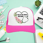 Gorra De Camionero Nombre de la enfermera veterana de registro de est<br><div class="desc">Diseño Personalizado De Nombre De Enfermero Para Enfermeras Registradas,  Estudiantes Y Veteranas.</div>