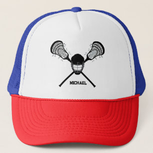 Gorra De Camionero Nombre de Lacrosse personalizado