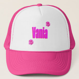 Gorra De Camionero Nombre de niñas Pink Vania, 