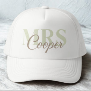 Gorra De Camionero Nombre de novia personalizado simple moderno Tex