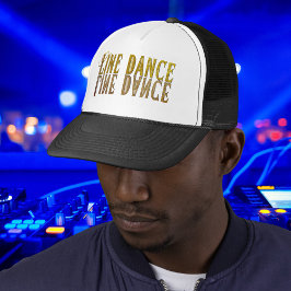 Gorra De Camionero Nombre de oro de princesa de baile de línea