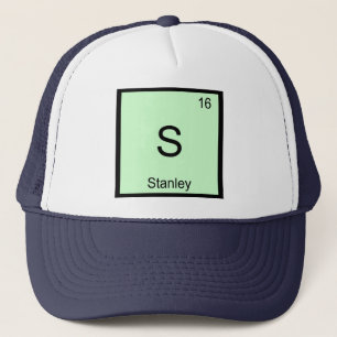 Gorra De Camionero Nombre de Stanley Elemento Químico Tabla Periódica